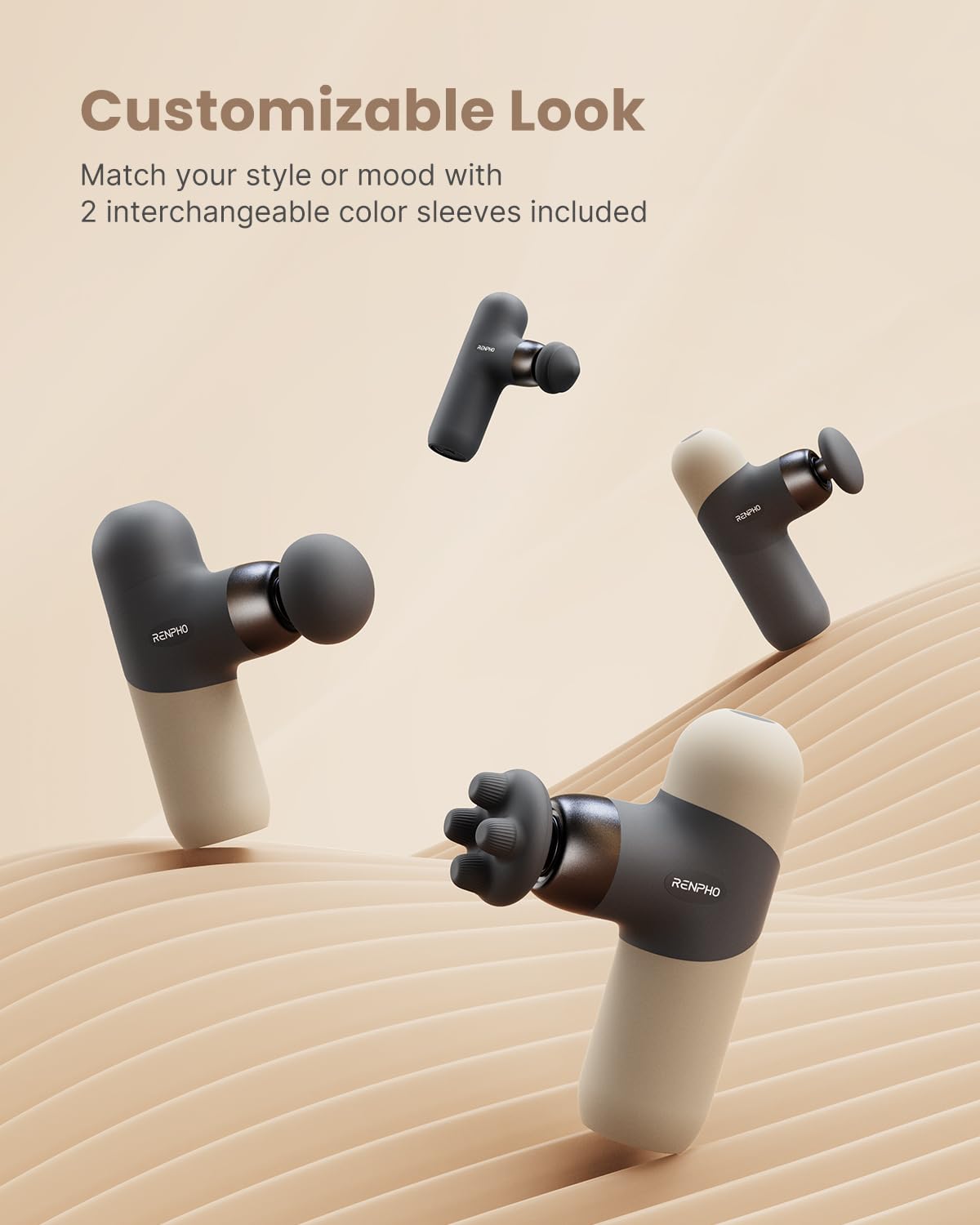 RENPHO non-slip grip helps maintain control during workouts.