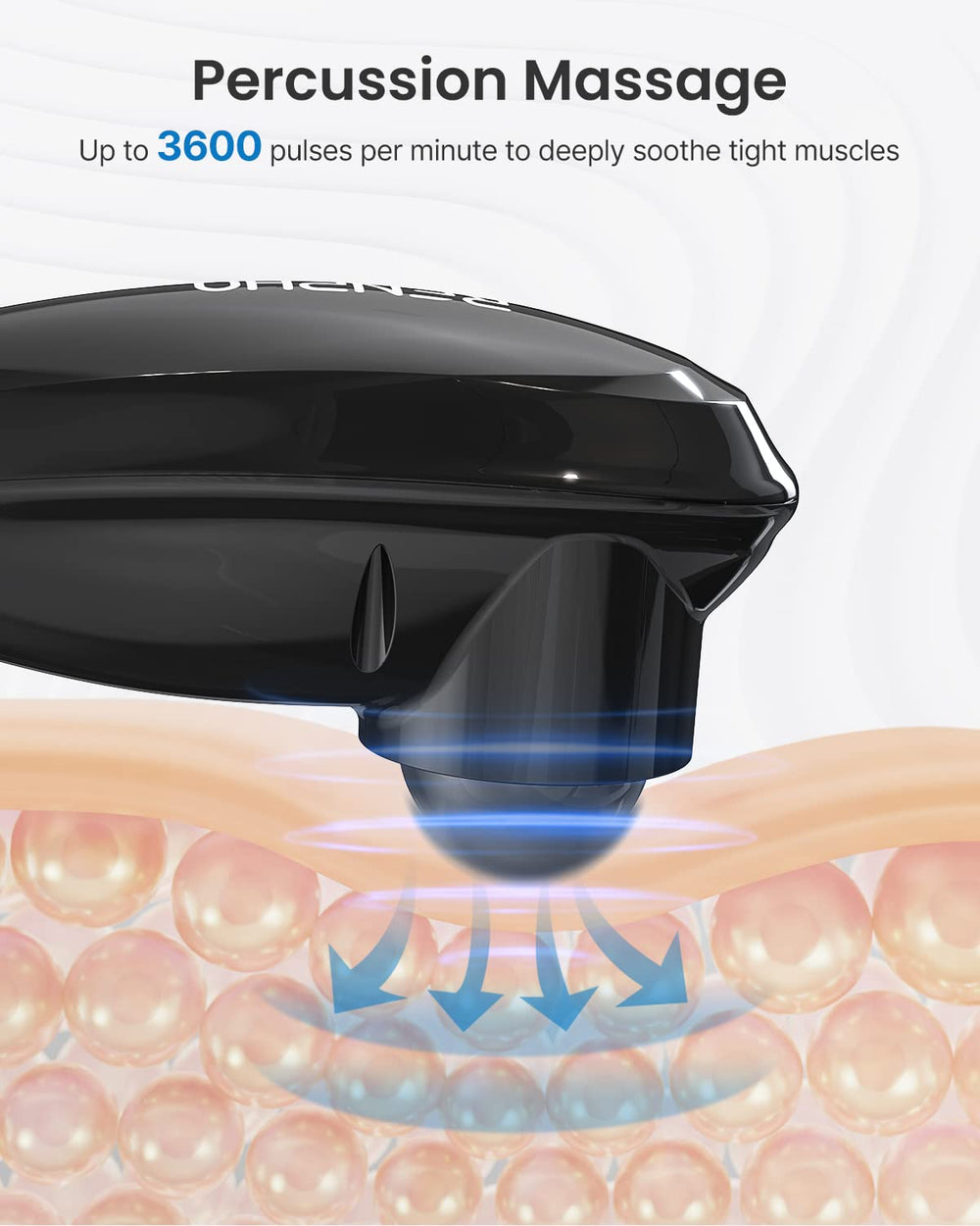 RENPHO massager targeting shoulders and feet for targeted relaxation