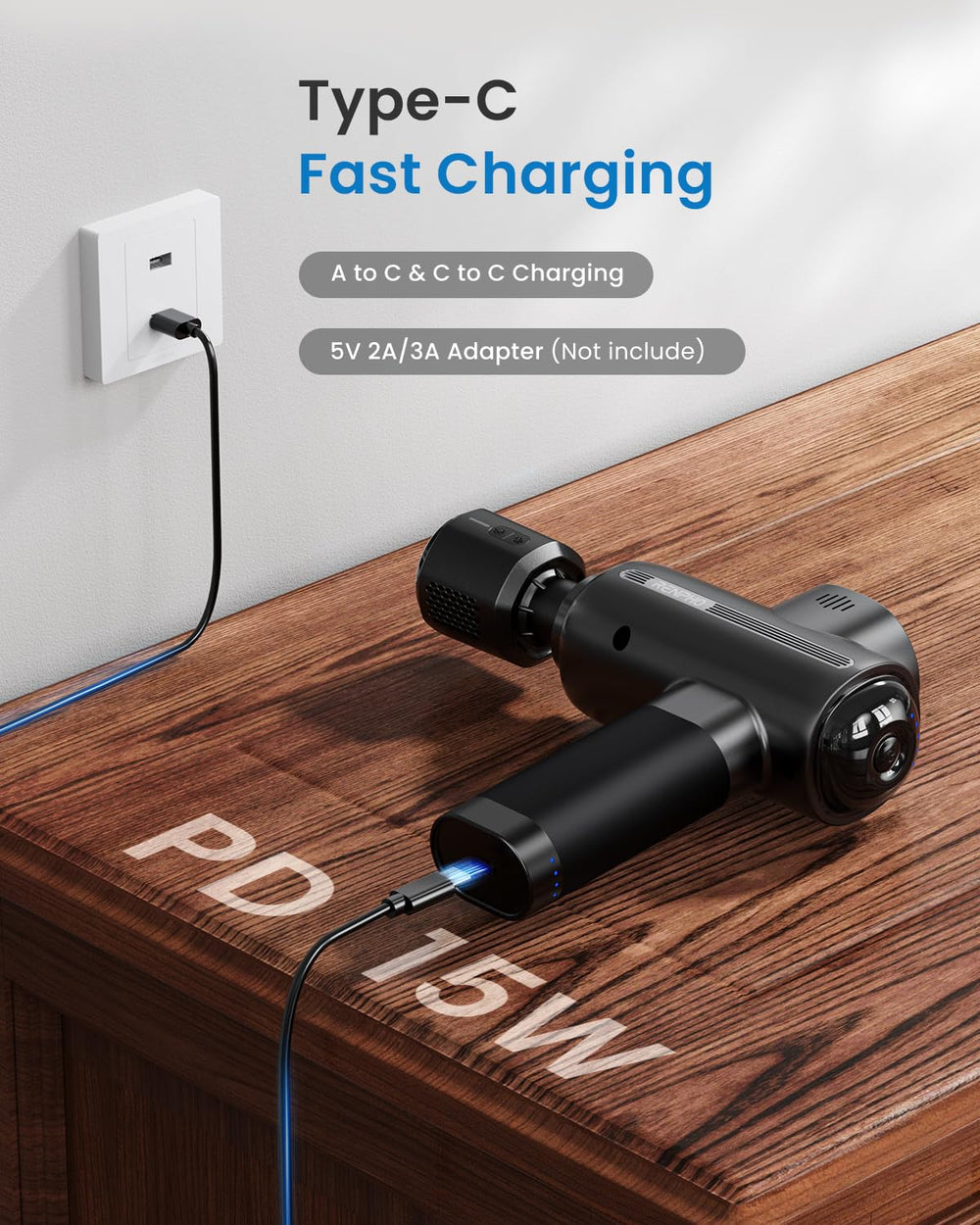 RENPHO Thermacool in-use on back during recovery.