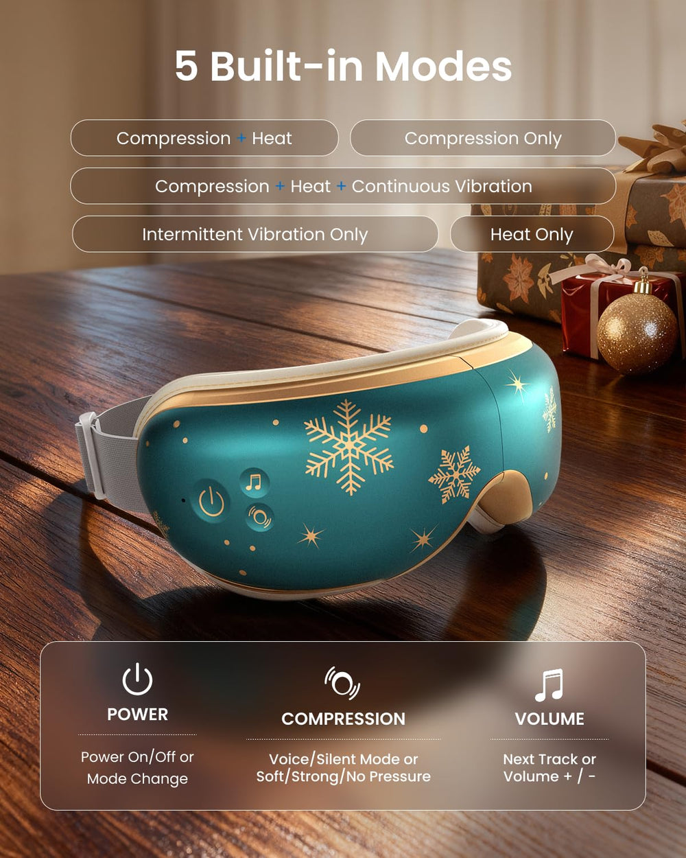 RENPHO eye mask for travel fits a bag, ideal for flights.