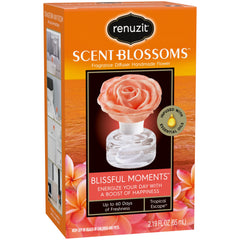 Close-up of Renuzit Snuggle Scent Blossoms diffuser showing handcrafted petals.