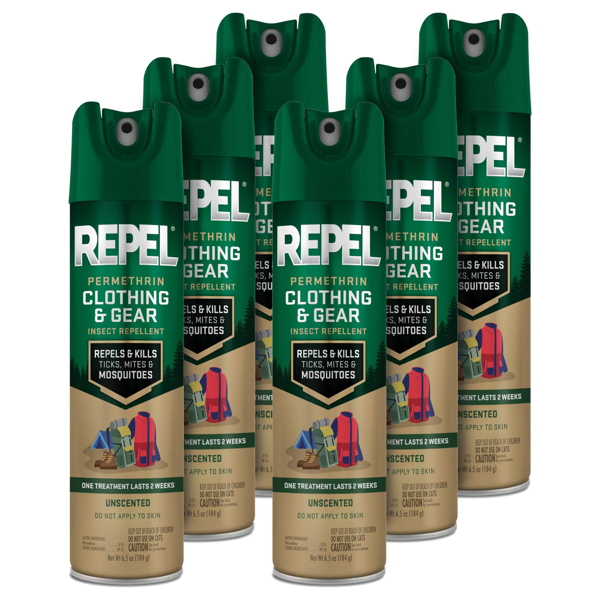 Repel Permethrin bottle indicating gear protection for outdoor use