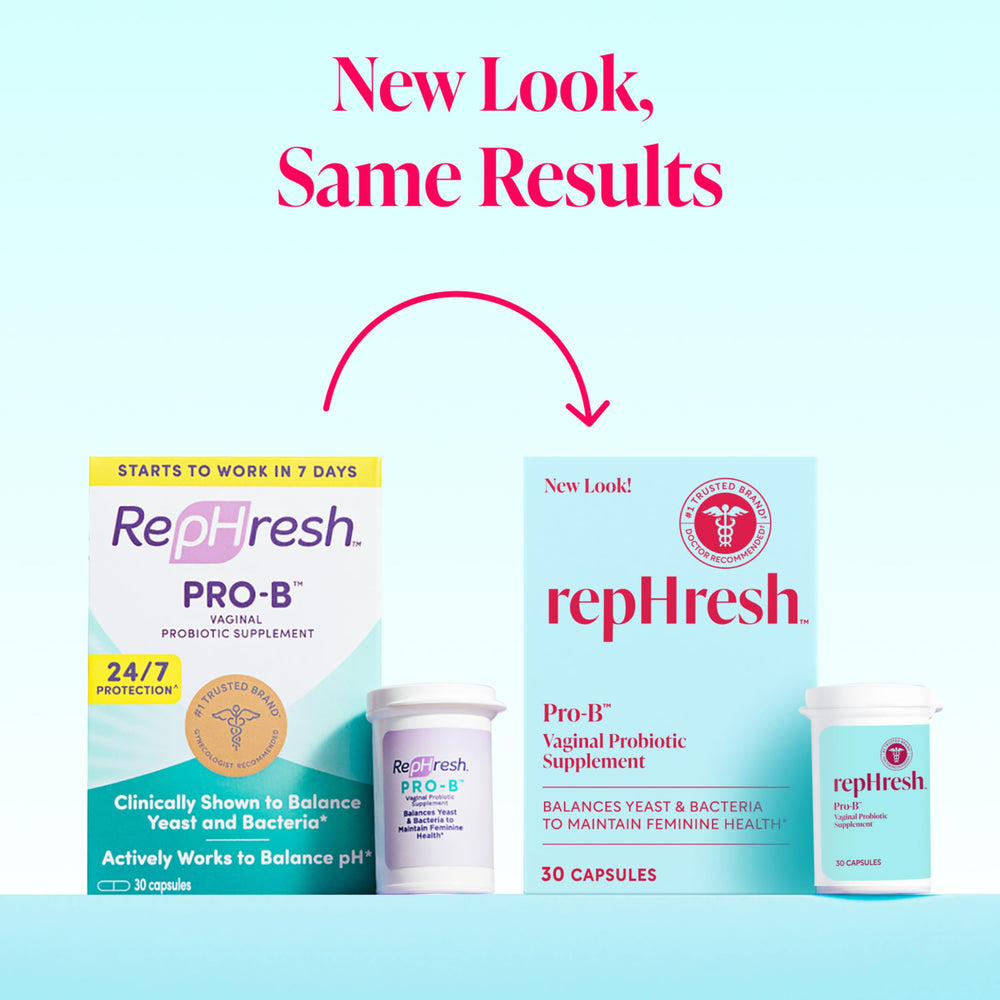 RepHresh Pro-B capsule close-up emphasizing a small, easy-to-swallow daily capsule.