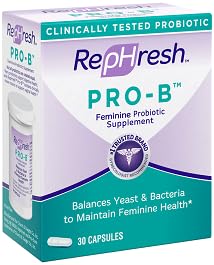 Rephresh Pro-B capsules close-up, small and easy-to-swallow for daily use