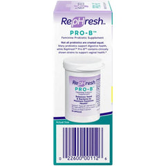 Rephresh Pro-B label info highlighting tested Lactobacillus strains