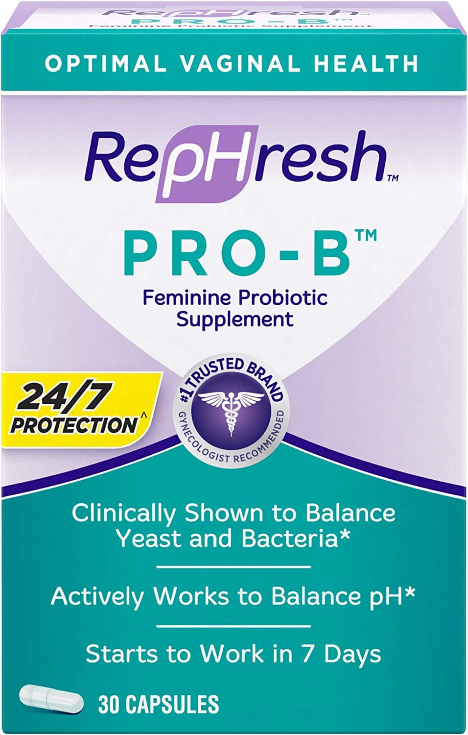 Rephresh Pro-B overview showcasing Lactobacillus strains for daily support