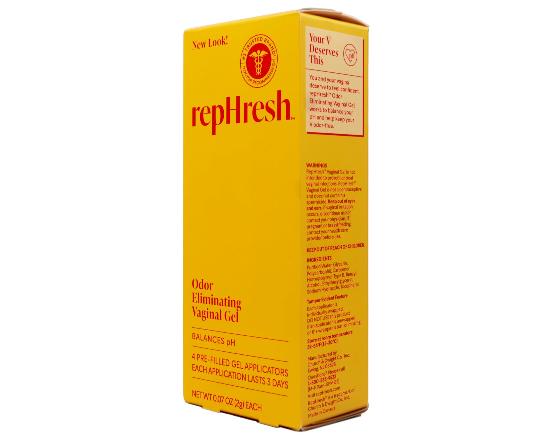 Back of box shows simple usage steps for daily use.