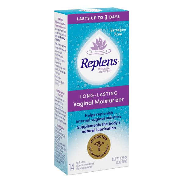 Replens Long Lasting Vaginal Moisturizer 3-Pack + Reusable Applicator ...