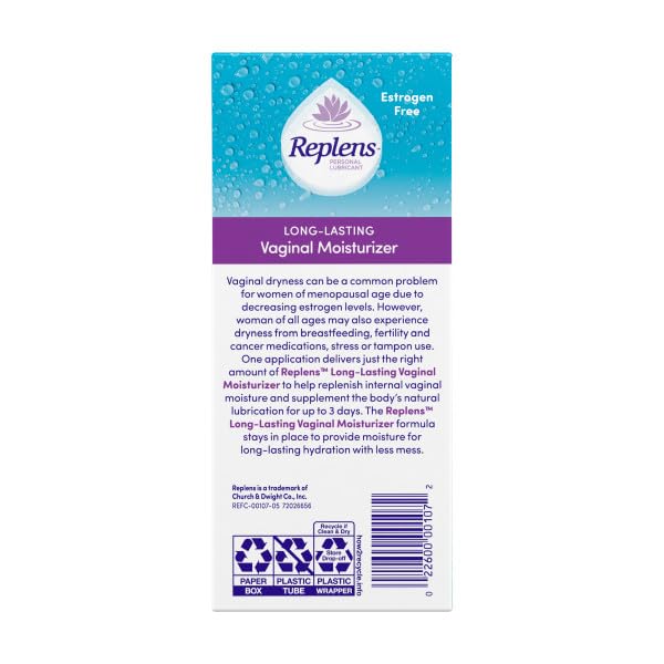 Replens fragrance-free formula designed for sensitive use.