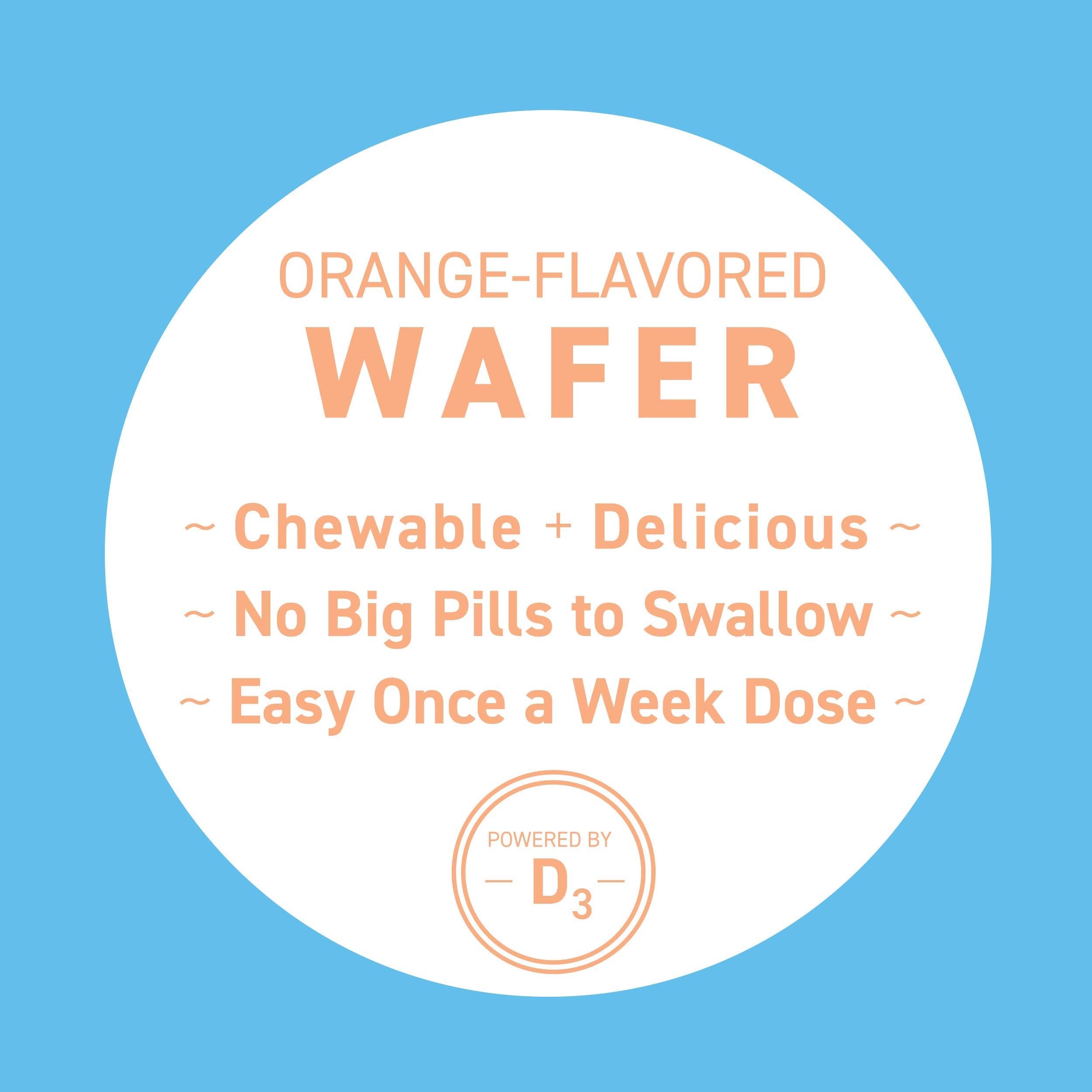Replesta close-up of D3 chewable dosage label, non-GMO