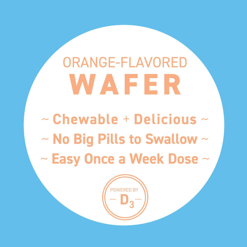 Replesta close-up of D3 chewable dosage label, non-GMO
