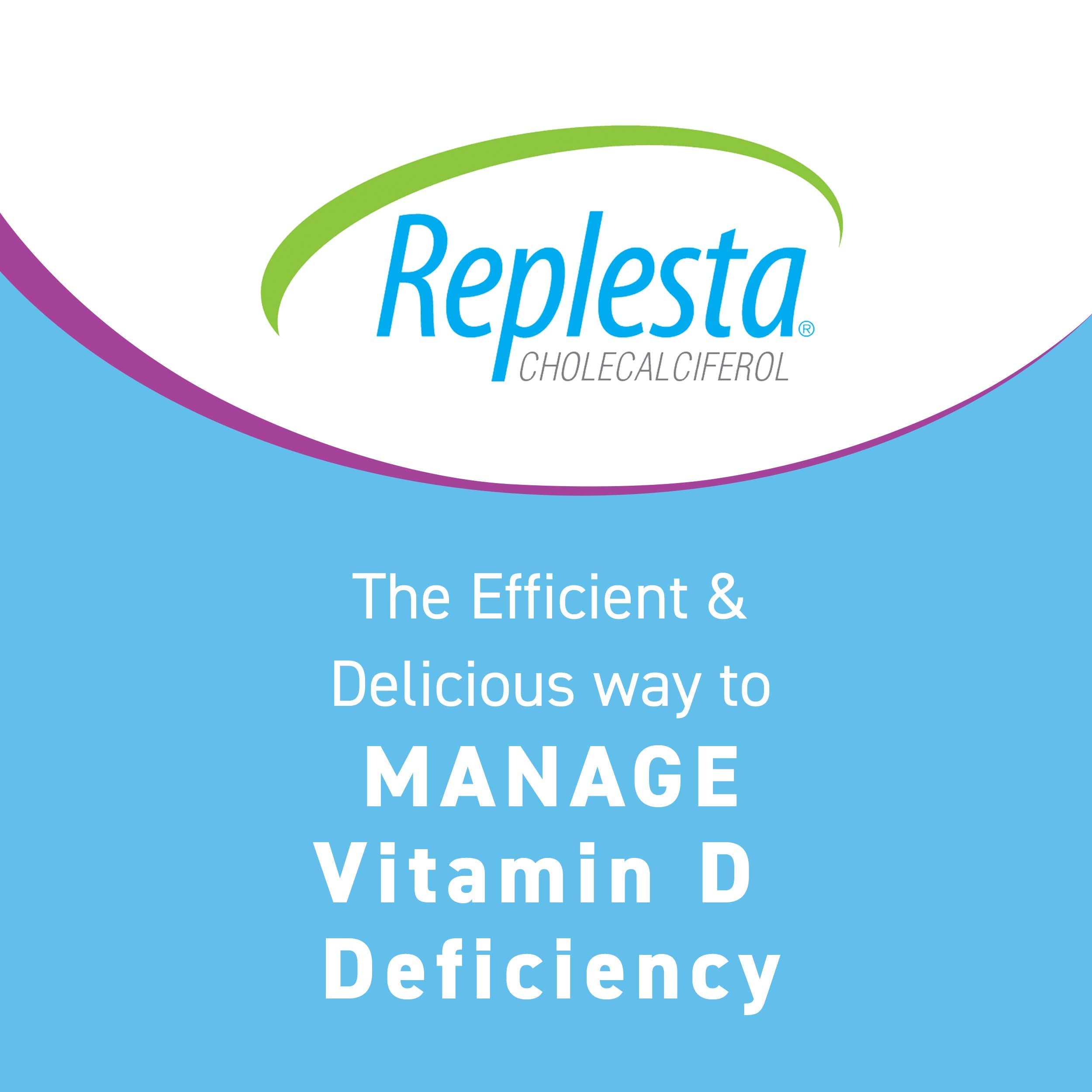 Replesta orange-flavored D3 chewable wafer, tasty weekly option