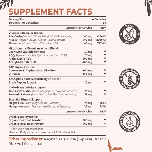 Resciency 2326mg mitochondrial capsules close-up for sustained energy