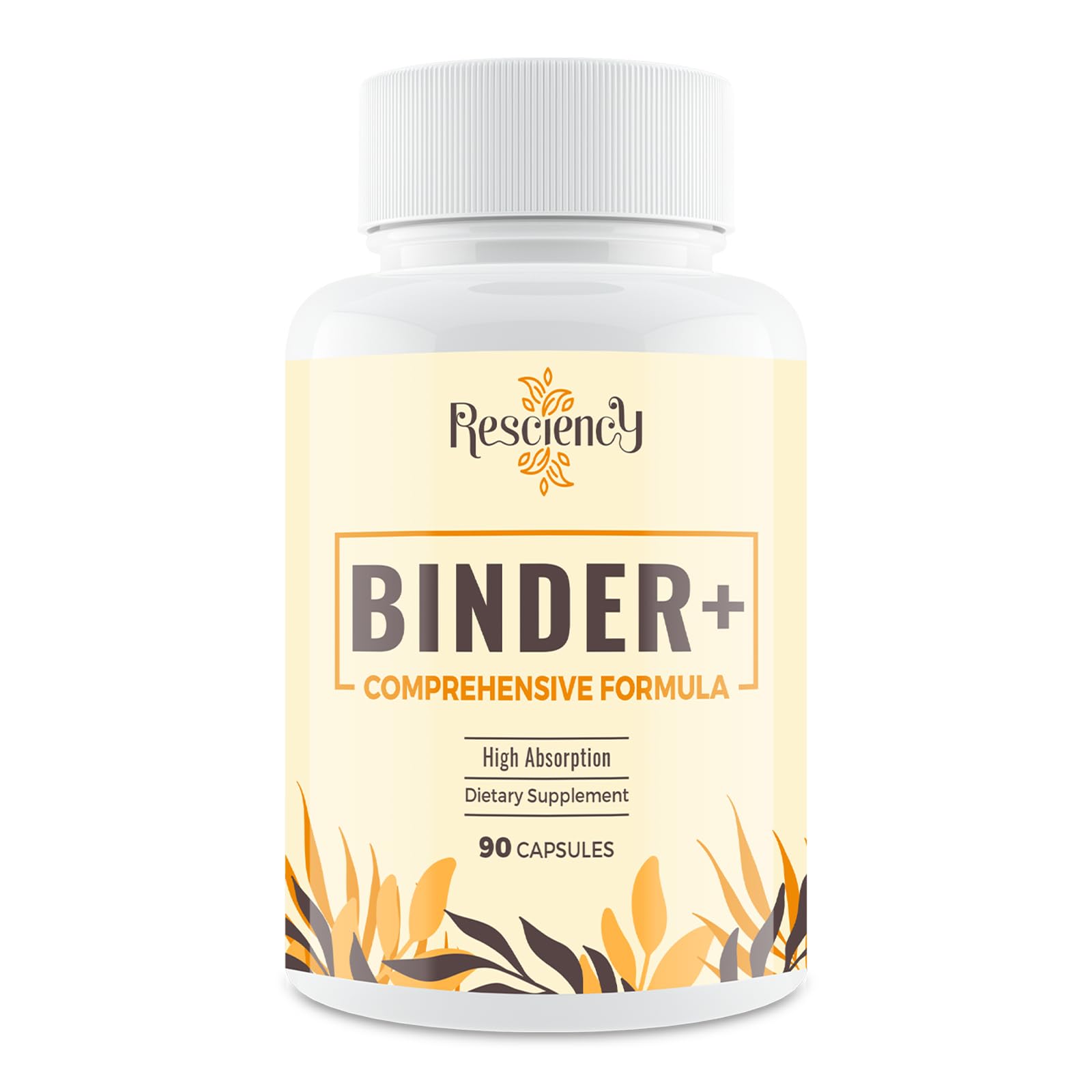 Resciency Detox Binder bottle for easy daily use.
