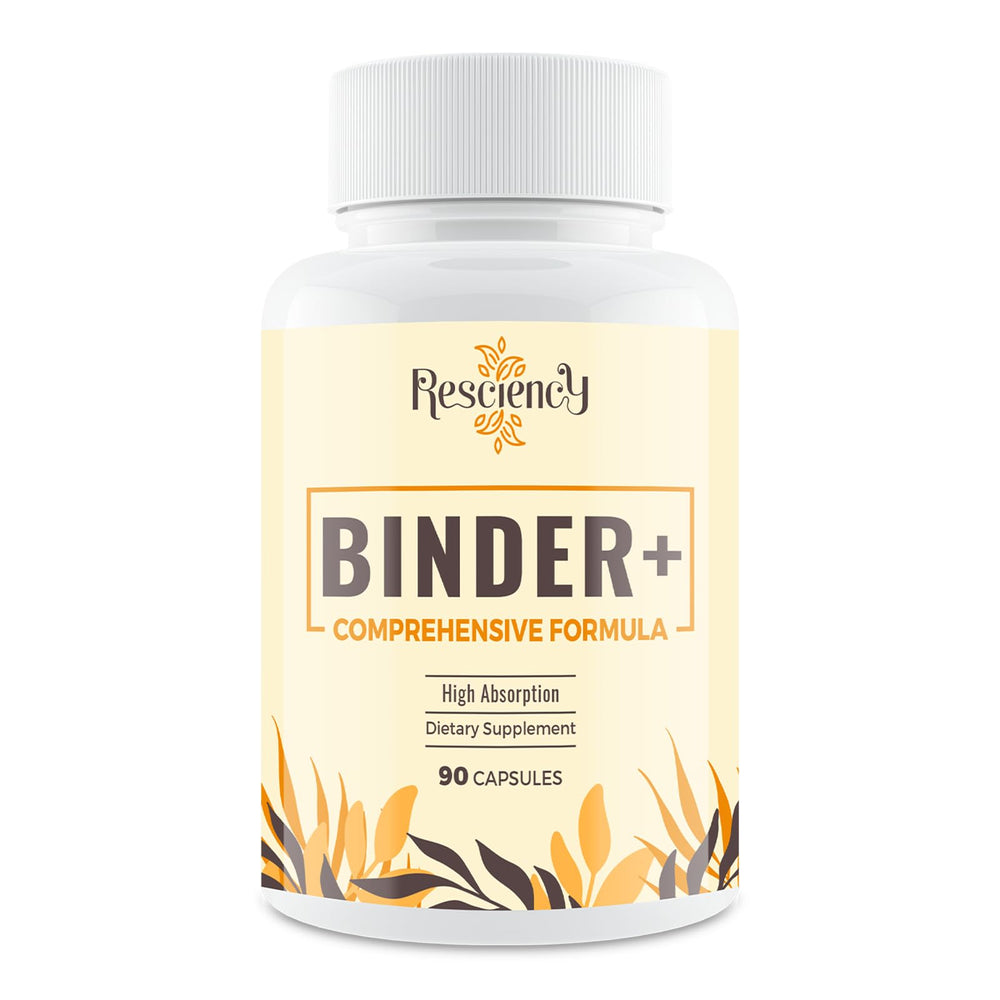 Resciency Detox Binder bottle for easy daily use.