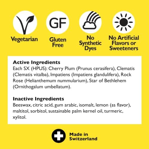 RESCUE Bach Pastilles Lemon On-the-go: pocket-friendly stress relief for busy days.