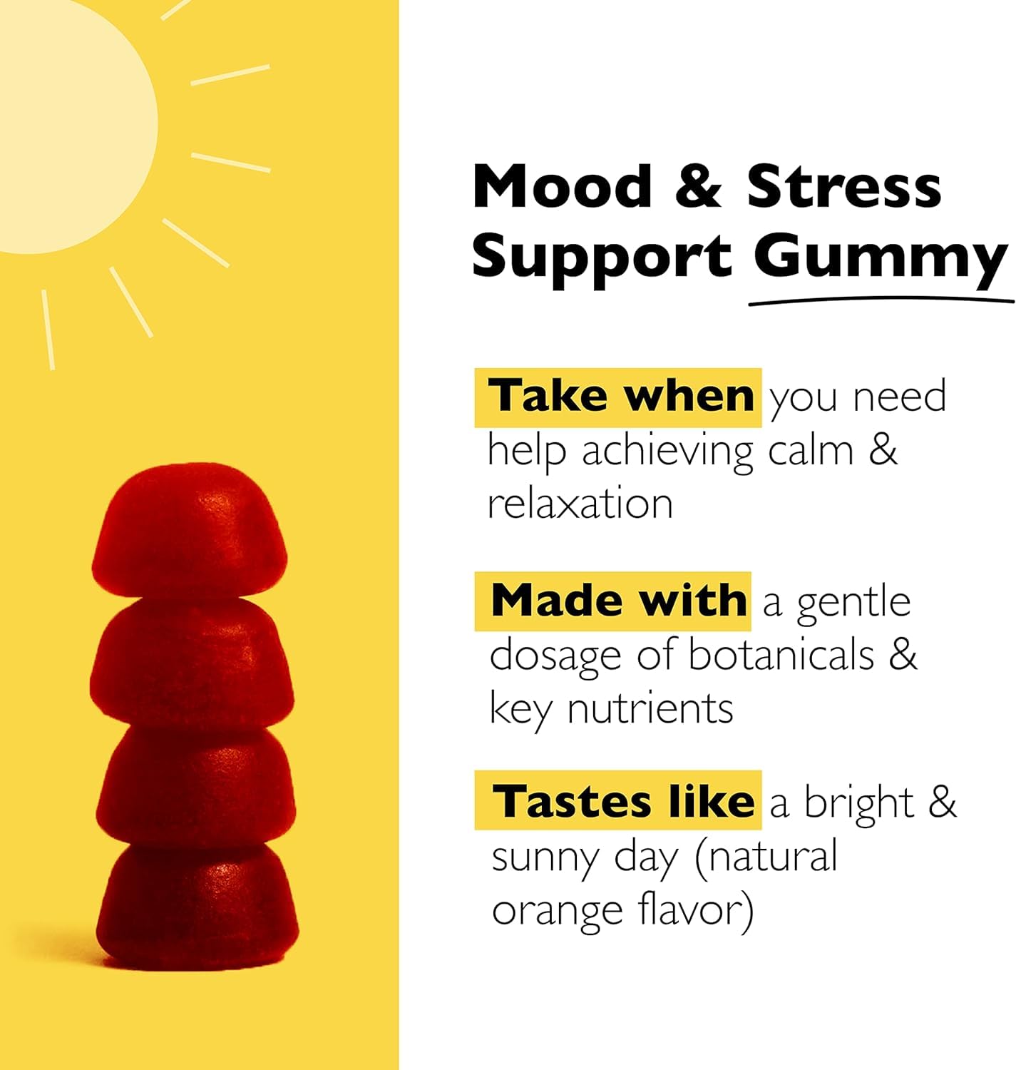 RESCUE Bach Plus Mood Gummies ideal for on-the-go daytime use.