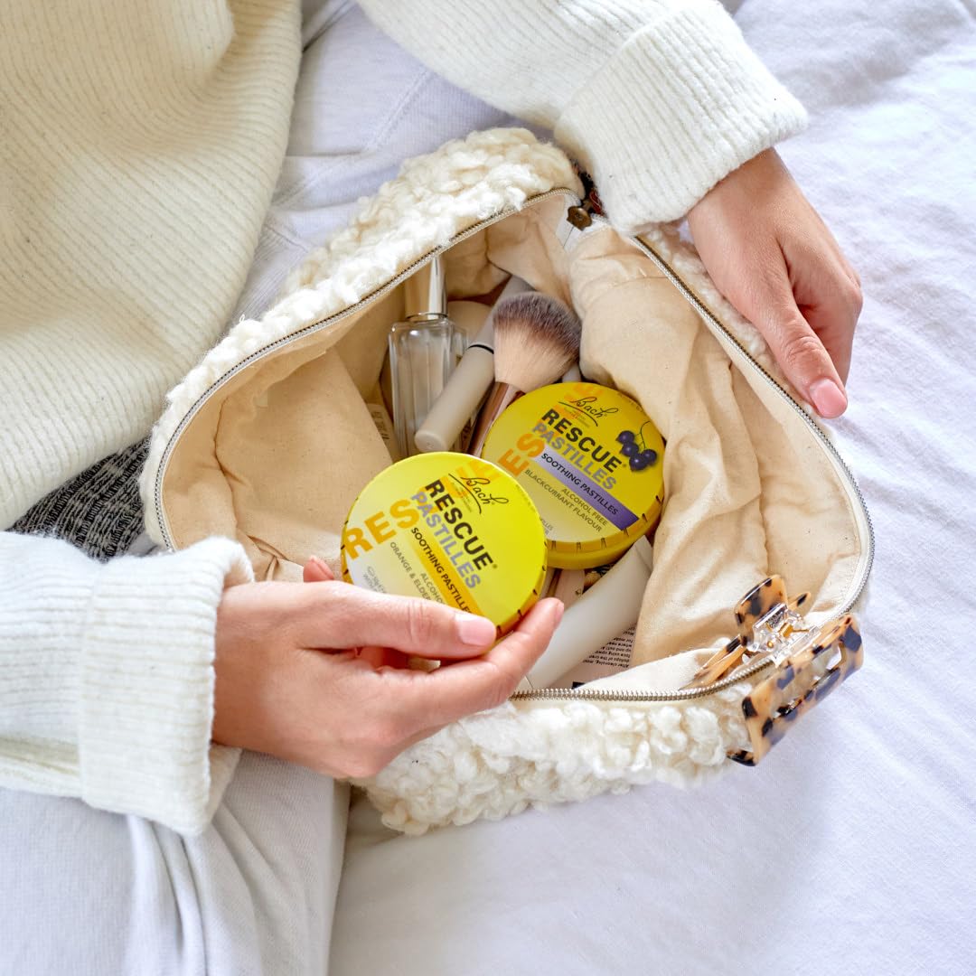 RESCUE Pastilles are alcohol-free and sugar-free for family-friendly relief.