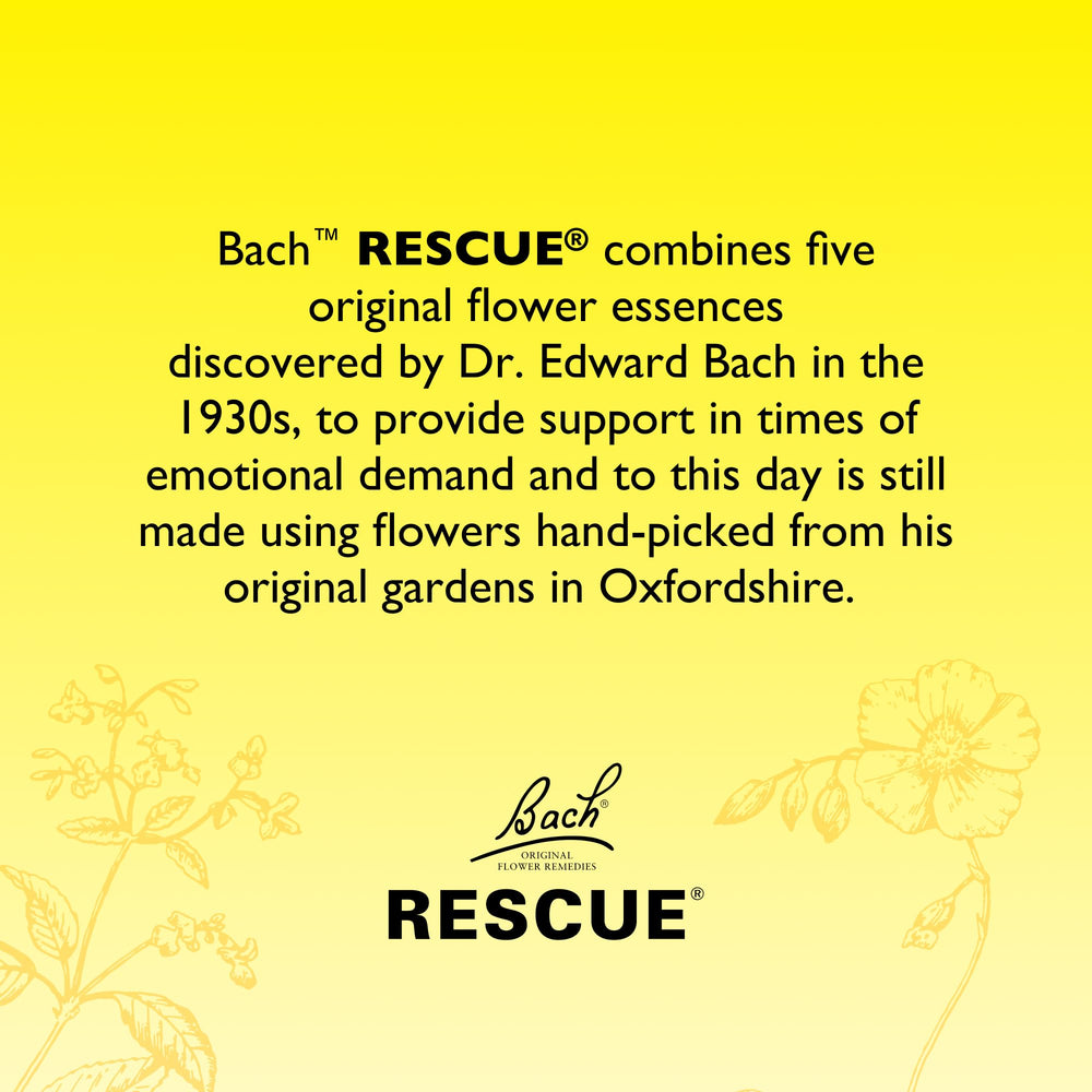 RESCUE Pastilles ingredients showcase plant-based, homeopathic blend.