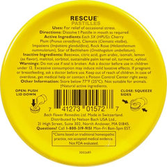 Close-up of RESCUE pastilles lemon candy texture