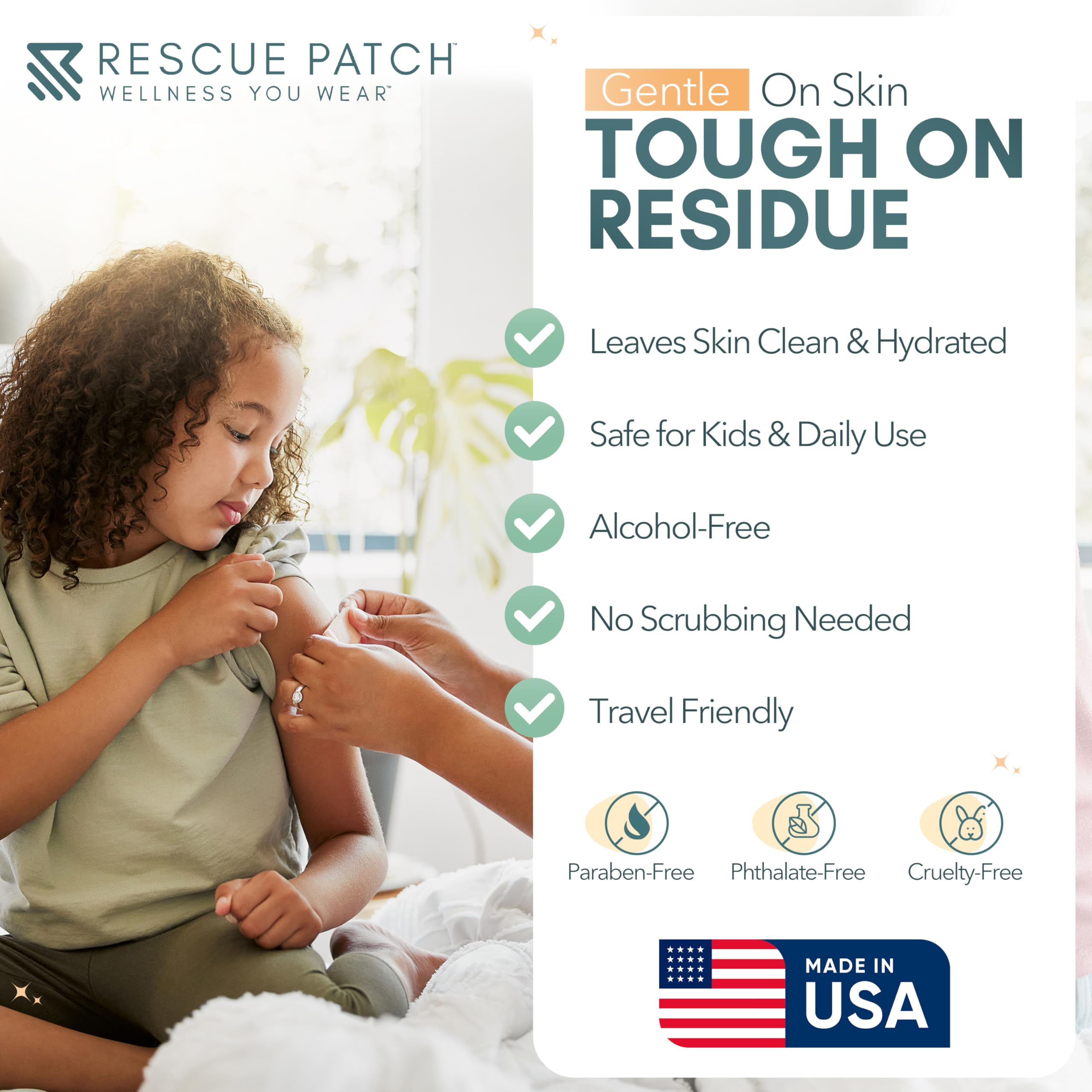 Rescue Patch 10ml bottle close up showing compact portable design