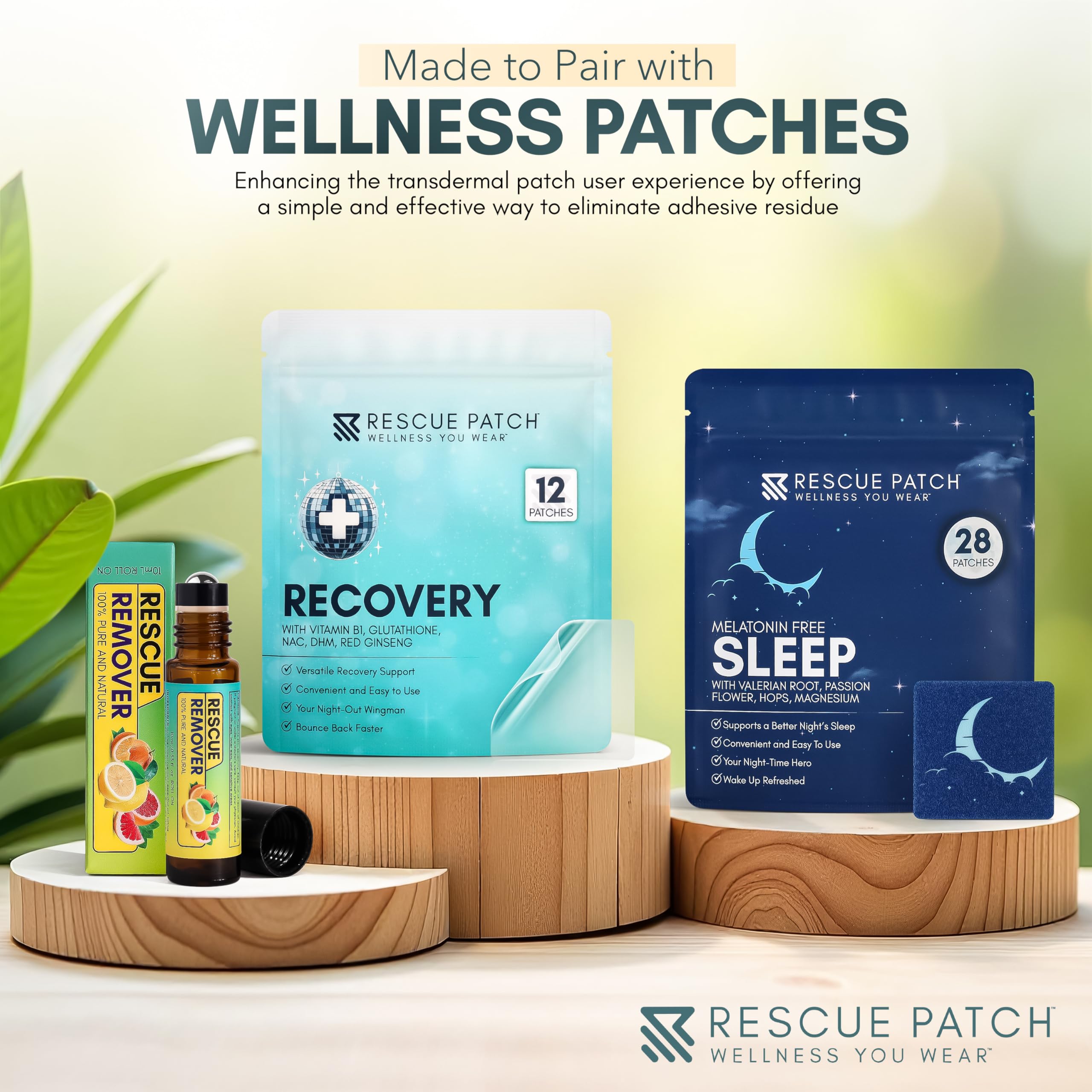 Rescue Patch adhesive remover multi use on various adhesives