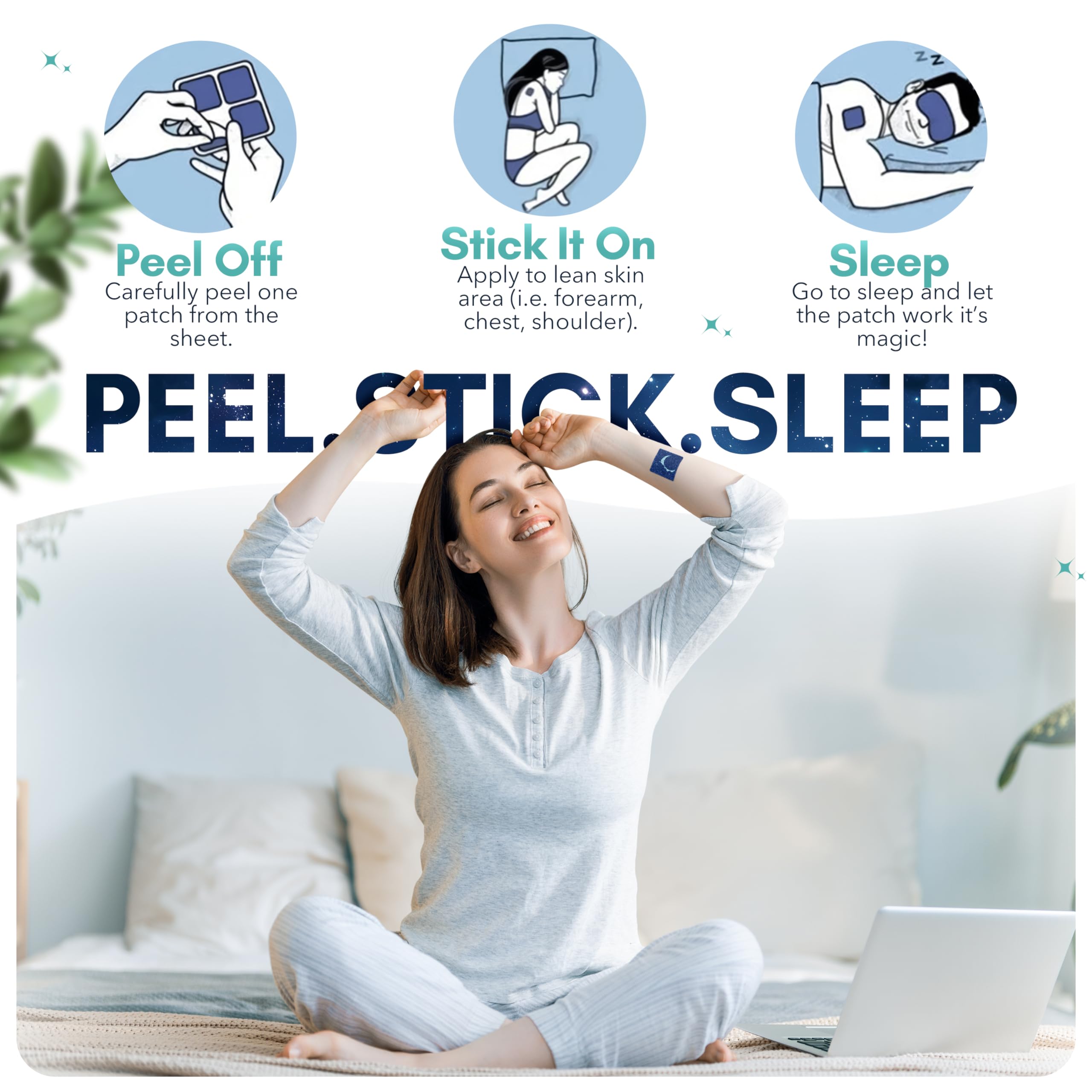 Rescue Patch packaging box highlights natural, non-melatonin sleep support options.