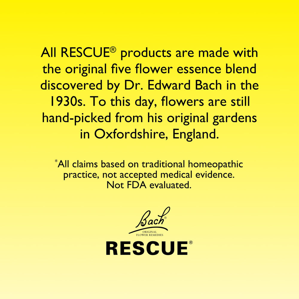 RESCUE Remedy premium bottle and dropper for convenient daily application.
