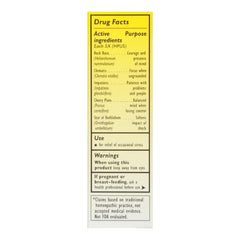 RESCUE REMEDY original formula label close-up highlighting five flower essences