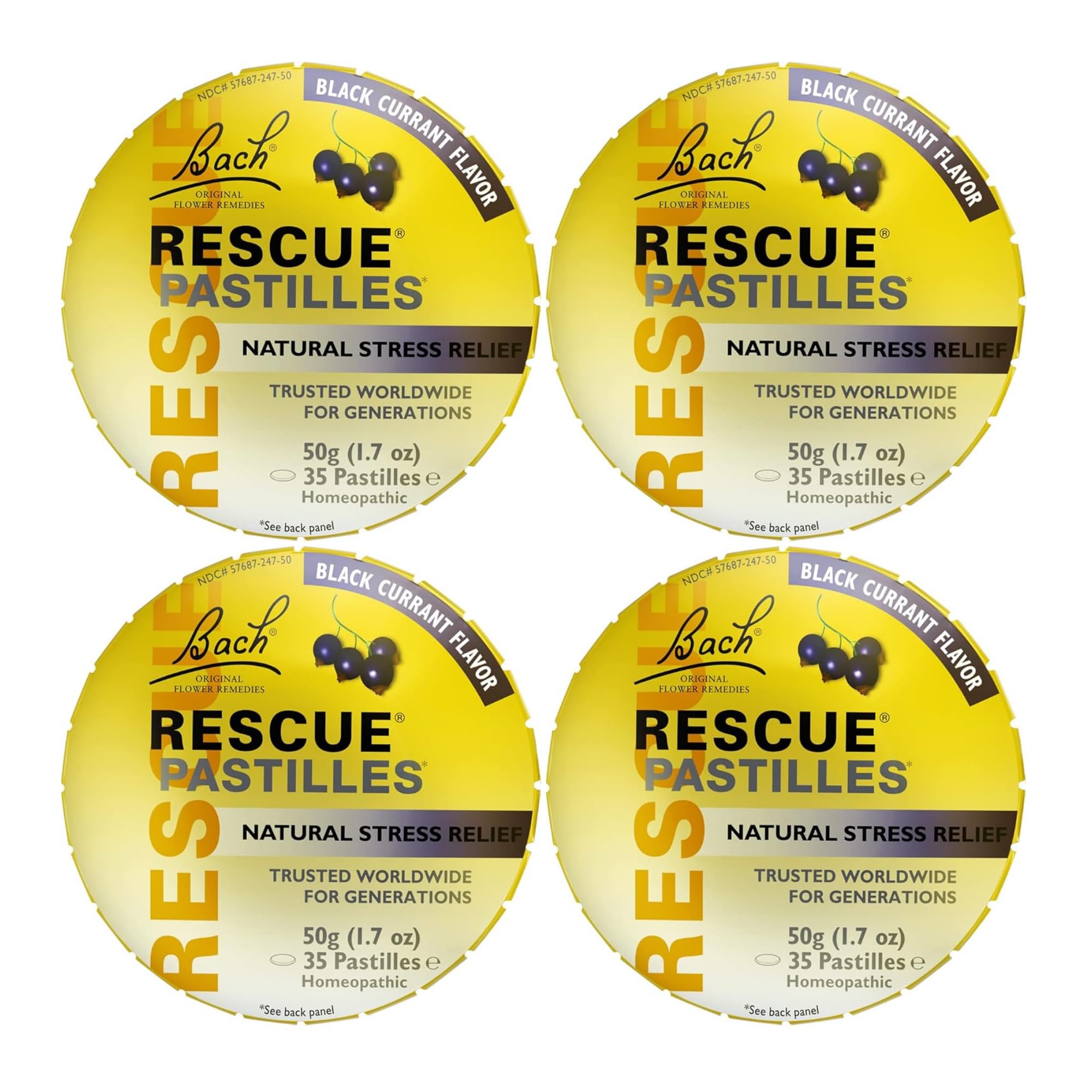 RESCUE Rescue Remedy pastilles packaging view for easy on-the-go relief