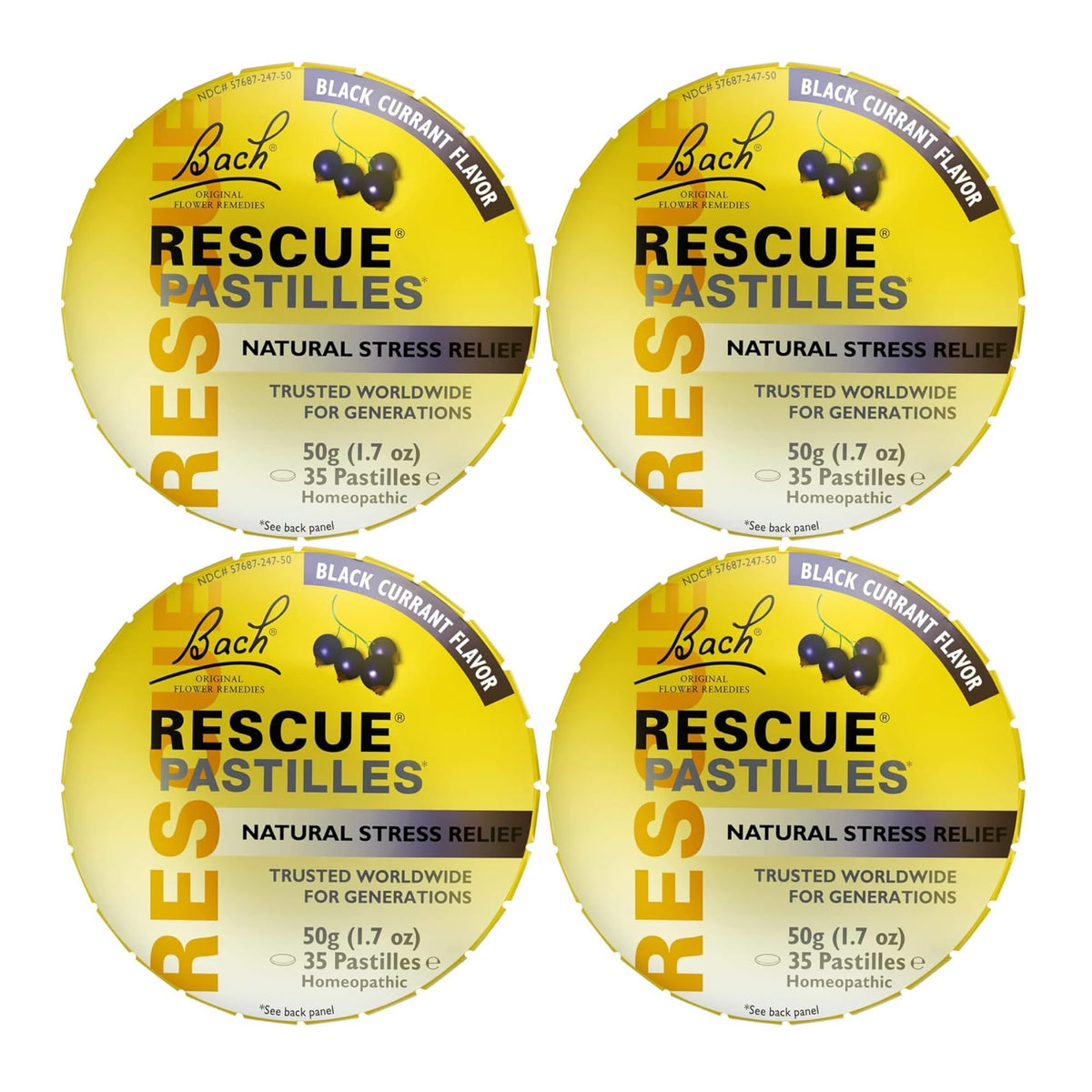 RESCUE Rescue Remedy pastilles packaging view for easy on-the-go relief