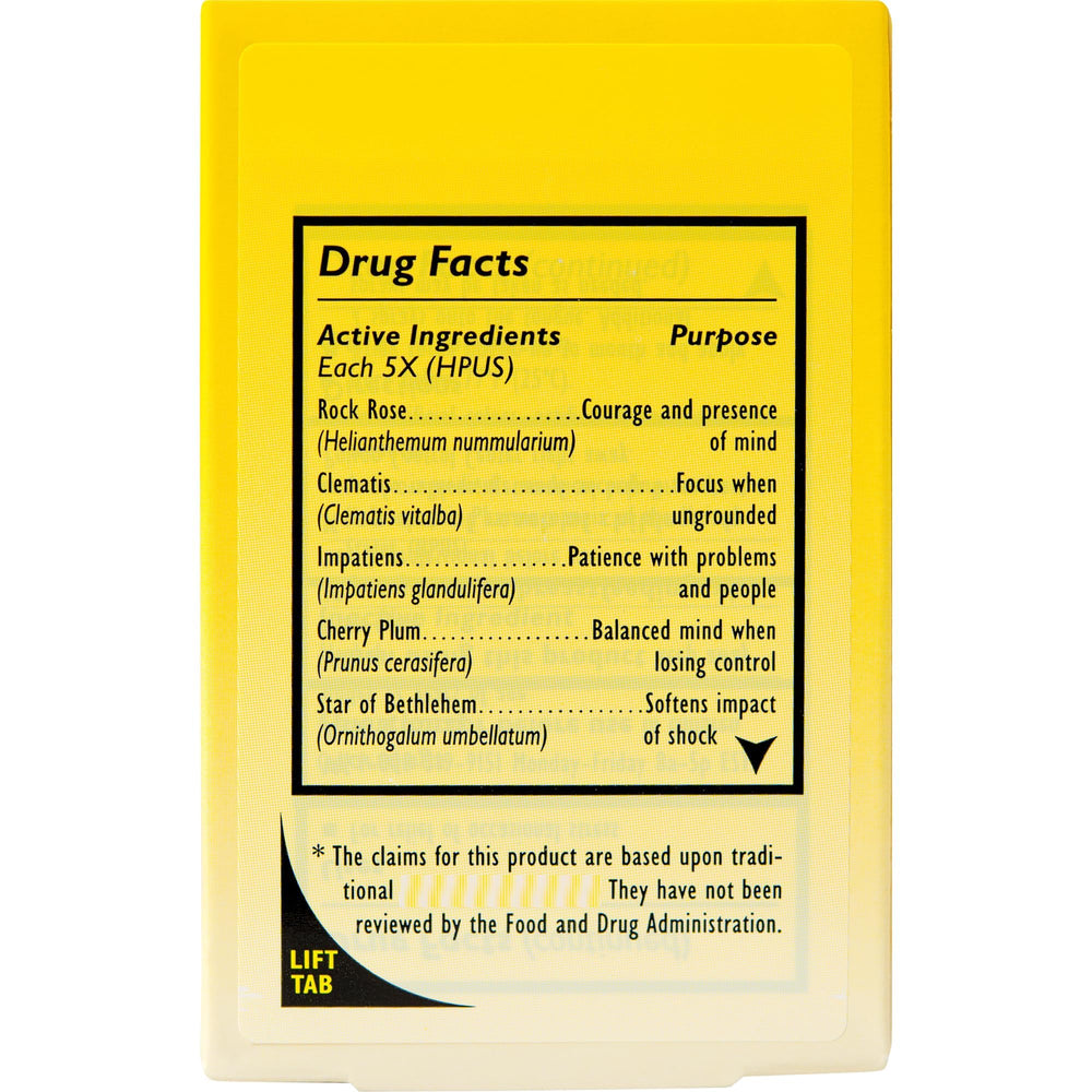 Label close-up showing the original Bach flower blend formulation.
