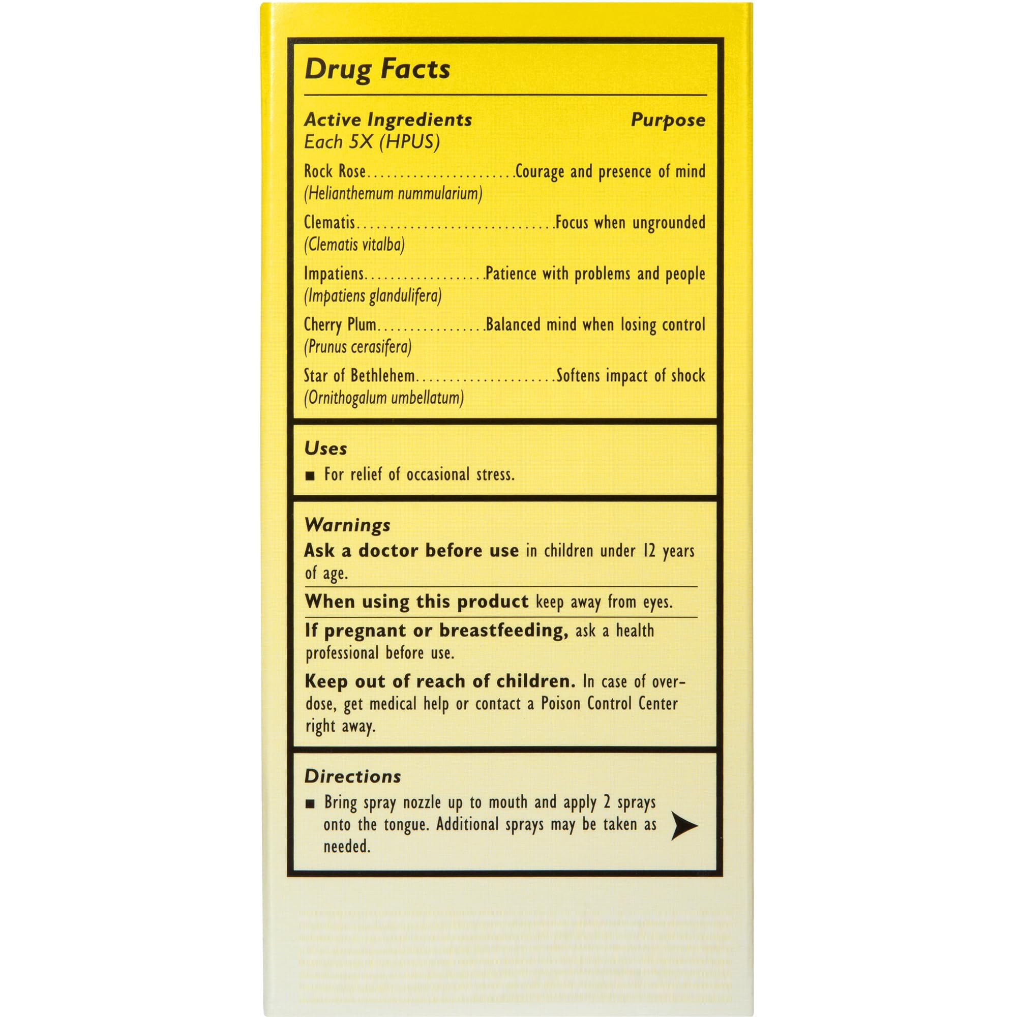 RESCUE Remedy Spray portable 0.7 oz bottle for on-the-go use.
