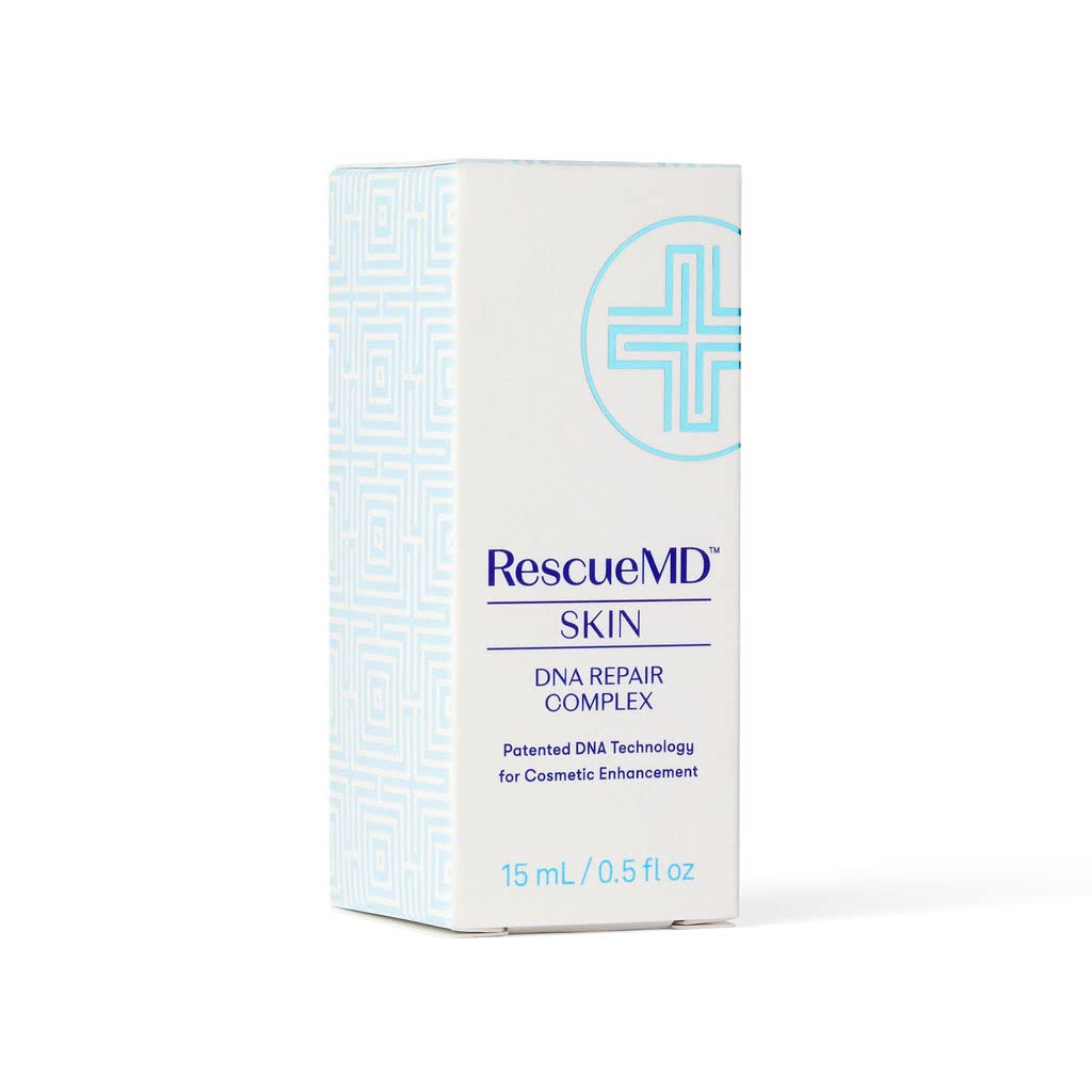 RescueMD DNA Repair Complex near scar area illustrating targeted skincare use.
