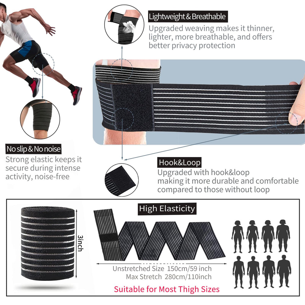 Resder 59-inch adjustable leg straps fit a wide range of legs.