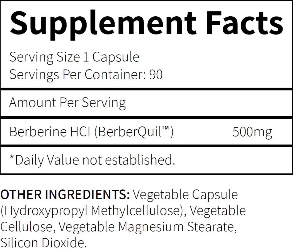 Research Labs berberine bottle and guide for convenient routine.