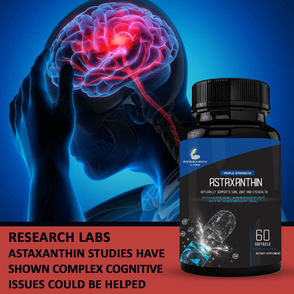 Research Labs Icelandic astaxanthin source underscores clean, pure ingredients.