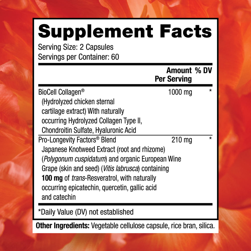 Reserveage Beauty Collagen Booster supports joint health for flexible movement