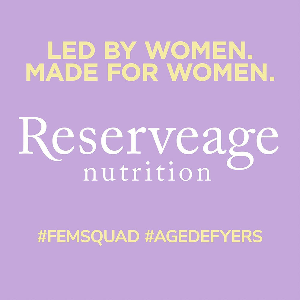 Reserveage Beauty lifestyle shot with bottle promoting everyday wellness routine