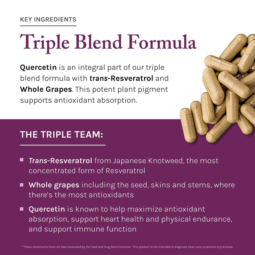Natural ingredients image featuring muscadine grapes and Japanese knotweed.