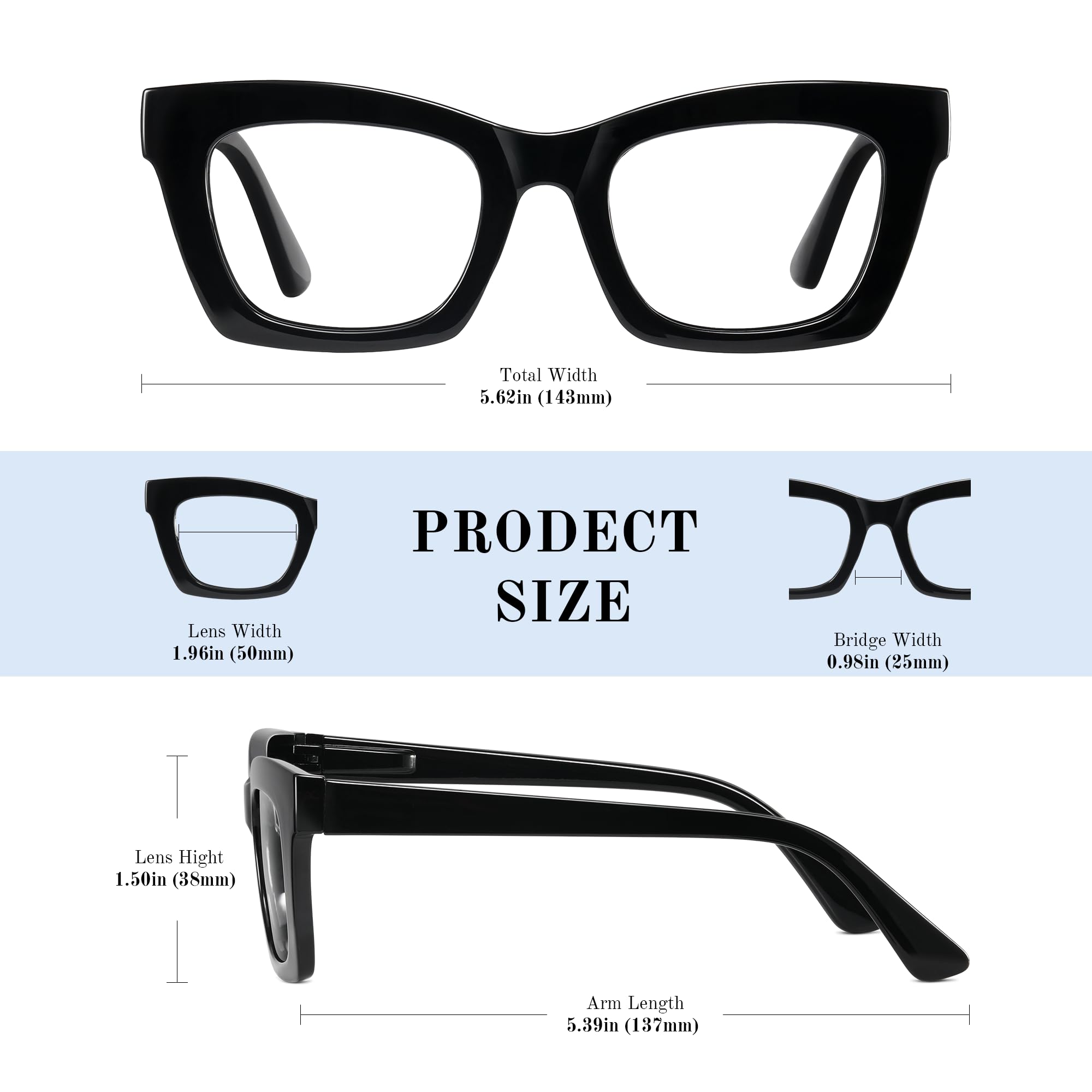 Resjok Oprah Reading Glasses on face for everyday screen use.