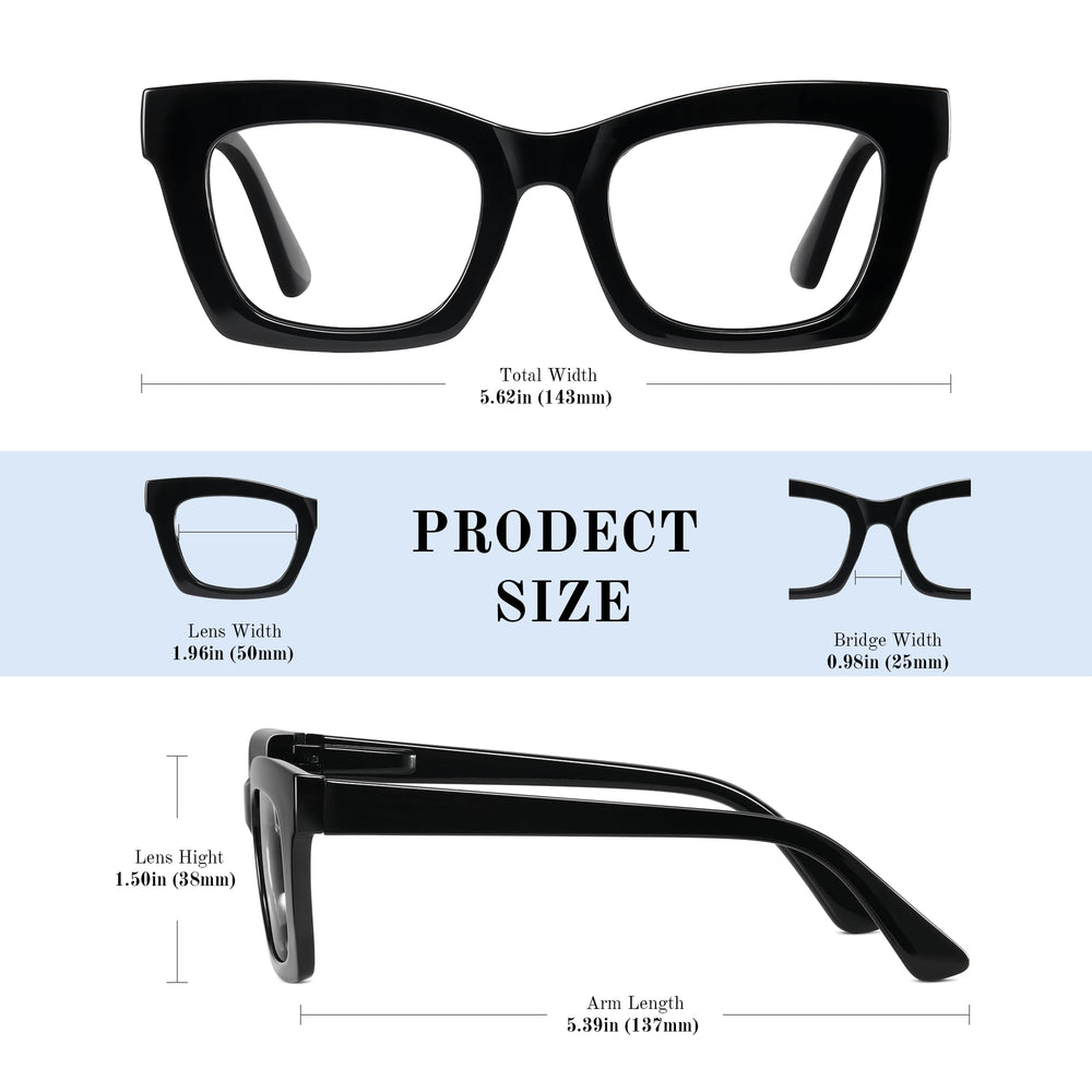 Resjok Oprah Reading Glasses on face for everyday screen use.