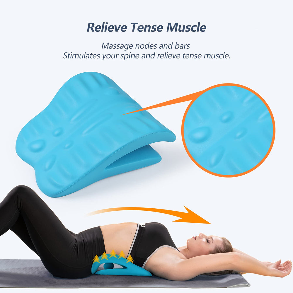 RESTCLOUD back stretcher uses memory-foam-like foam for durable comfort.