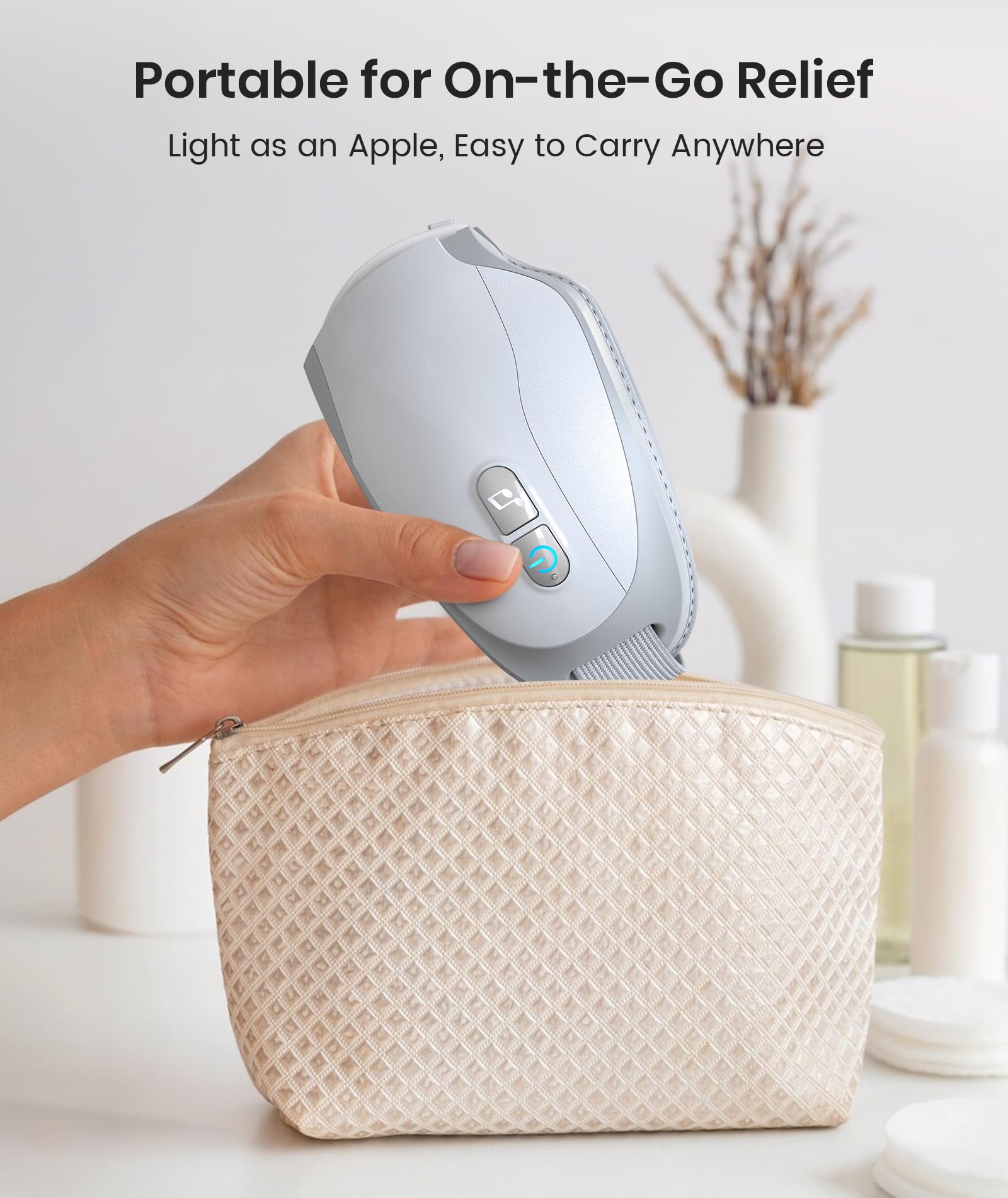 Restnature eye massager sleep mode for calmer nights.
