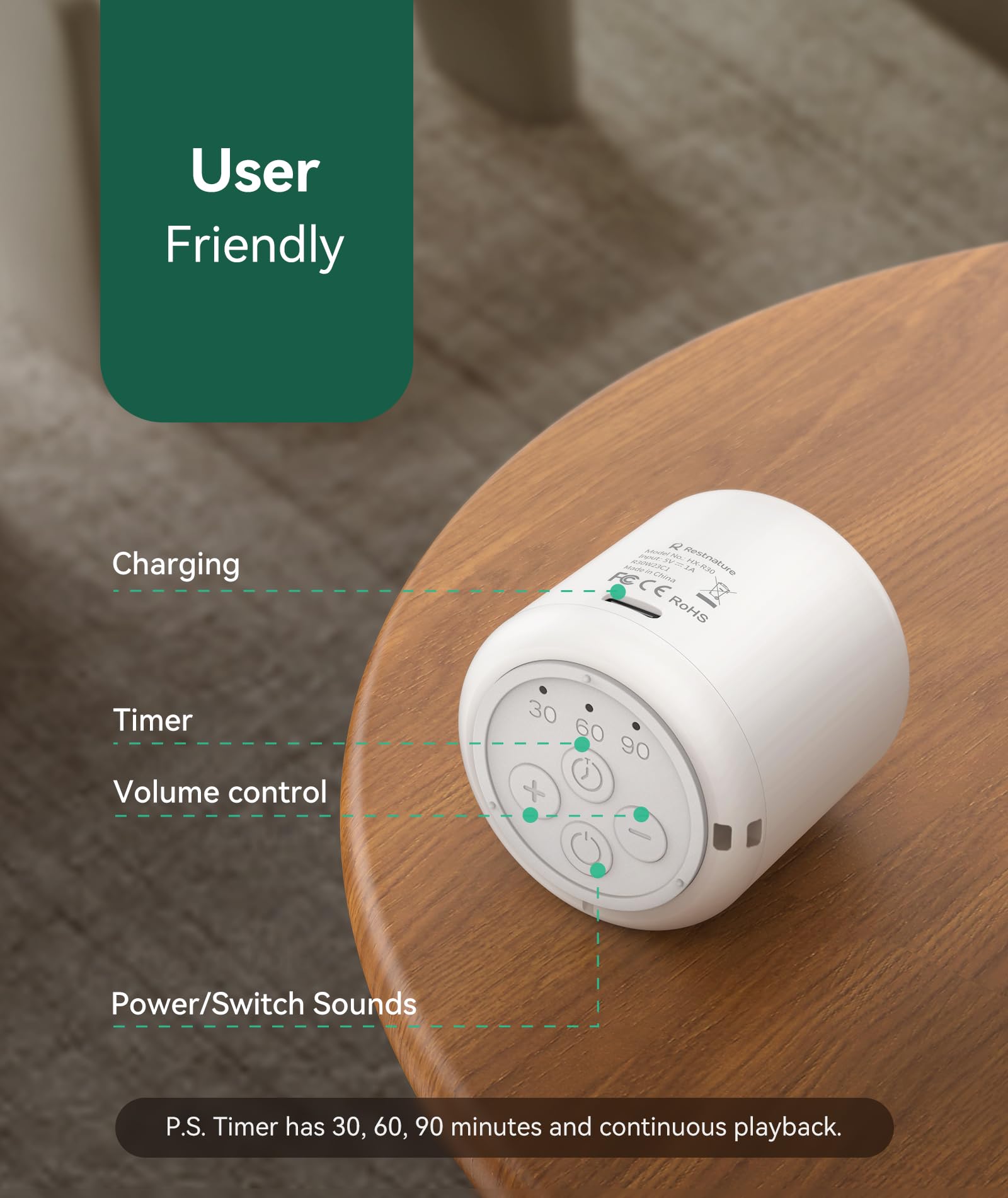 Restnature sleep sound machine makes a thoughtful gift for travelers and babies
