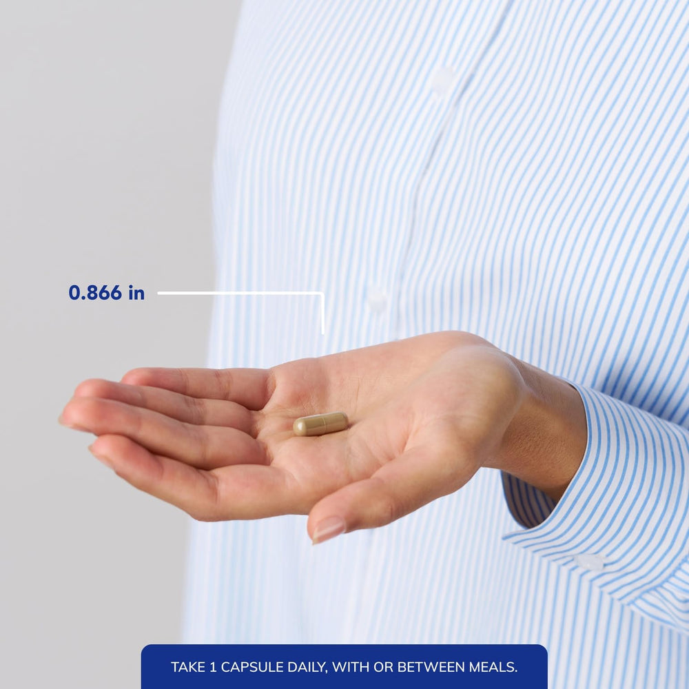 Resveratrol EXTRA bottle pouring capsules supports convenient daily intake.
