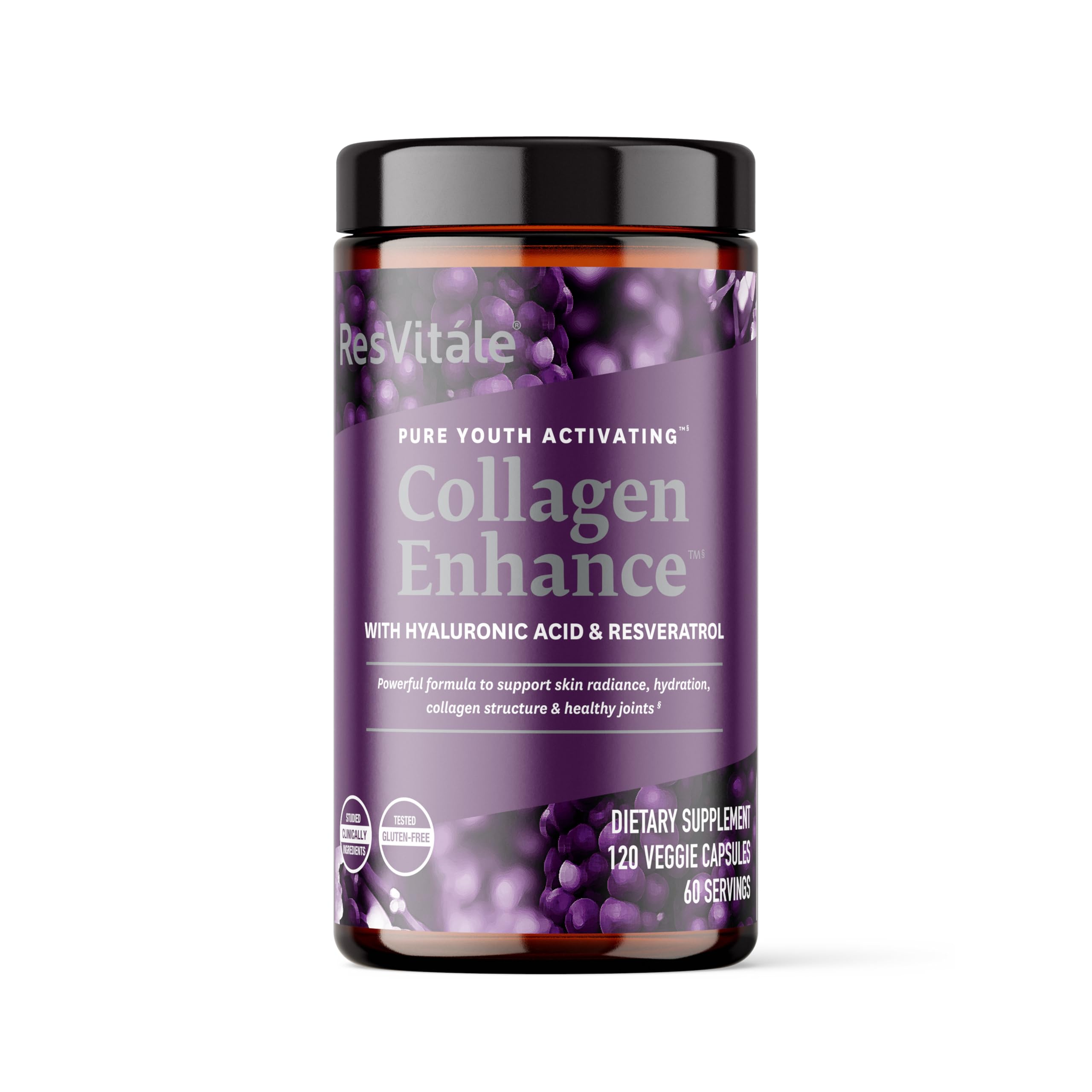 ResVitale Collagen Enhance bottle front view for daily beauty support