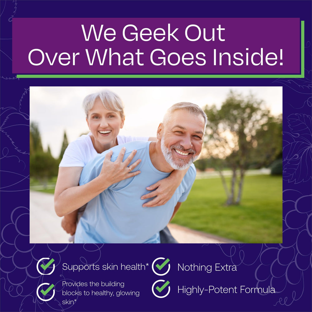 Resveratrol ingredient close-up hints at vitality and antioxidants