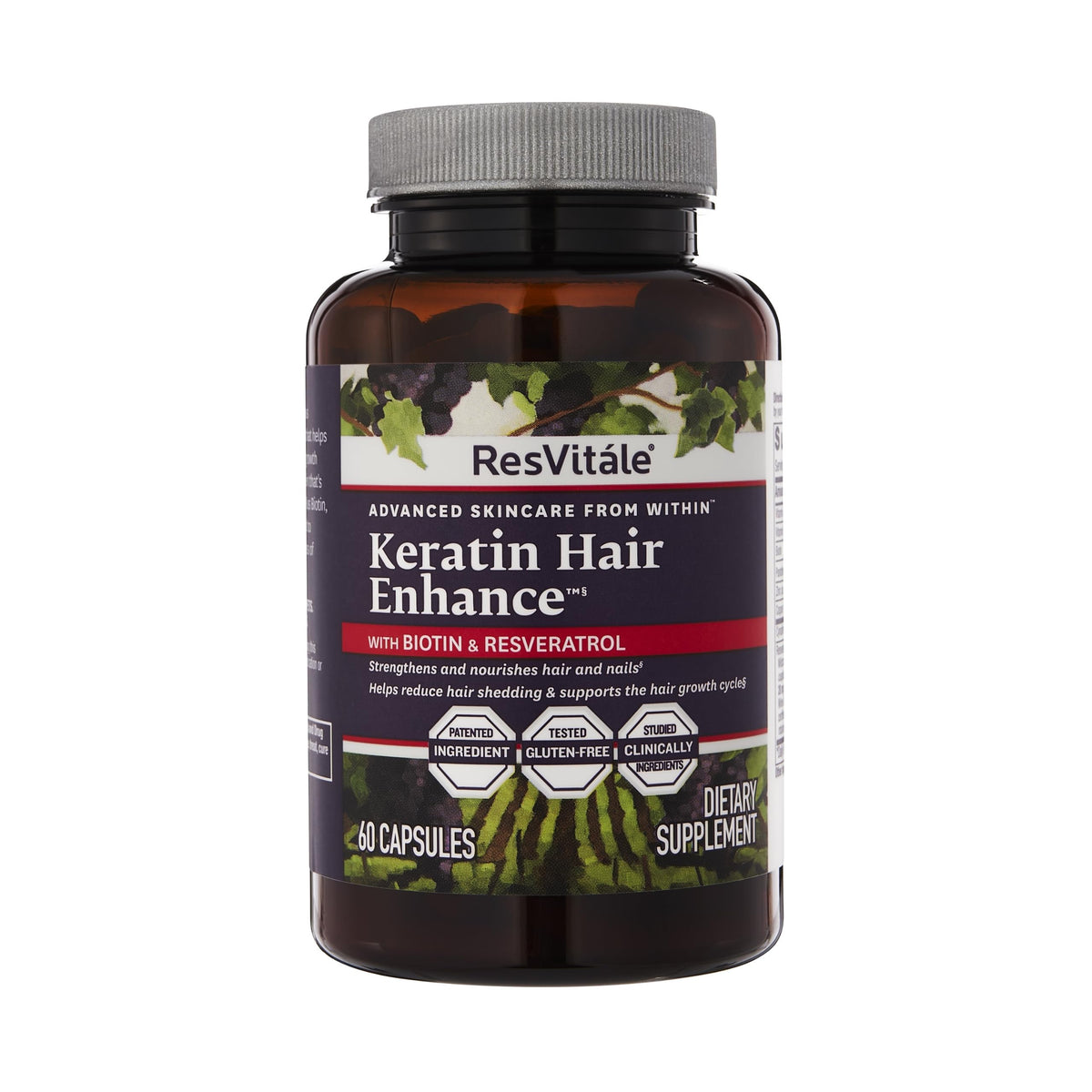 ResVitale Keratin Hair Enhance bottle for daily use and hair support