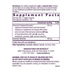 ResVitale Resveratrol organic red wine polyphenols graphic suggesting heart health benefits.